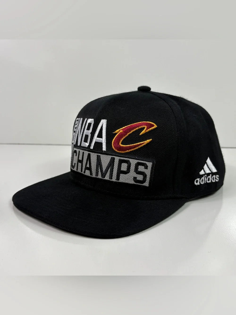 2016 Adidas NBA Champs Cleveland Cavaliers Cavs Black Snapback Hat Cap OSFA